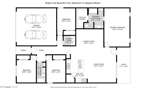 Floorplan - 10029 N Ruby Range Trl, Marana, AZ 85653 photo 1 of 2