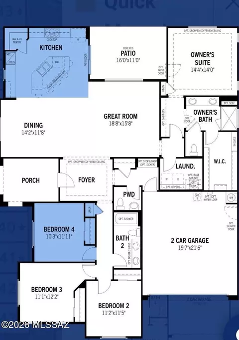 Floorplan - 9709 E Holbert Trl, Tucson, AZ 85747 photo 1 of 1