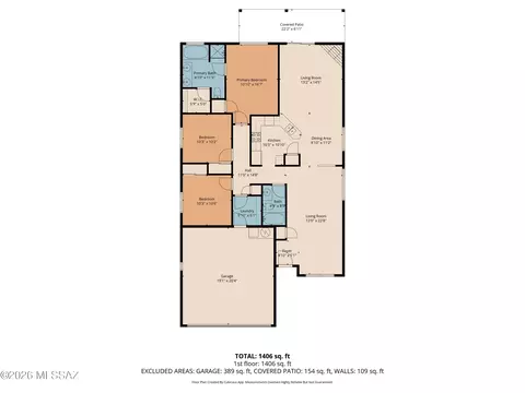 Floorplan - 9657 E Sascha St, Tucson, AZ 85748 photo 1 of 1