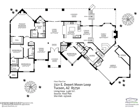 Floorplan - 7221 E Desert Moon Loop, Tucson, AZ 85750 photo 2 of 2