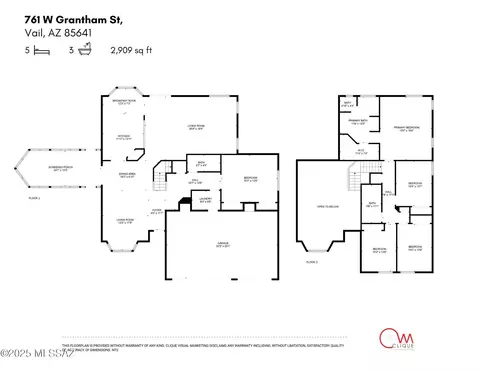 Floorplan - 761 W Grantham St, Vail, AZ 85641 photo 1 of 1