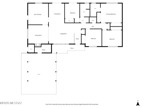 Floorplan - 4925 E Copper St, Tucson, AZ 85712 photo 2 of 2