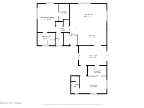 Floorplan - 406 S Holcomb Cir, Vail, AZ 85641 photo 1 of 1