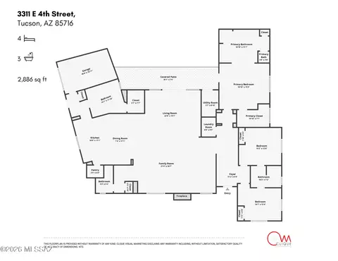 Floorplan - 3311 E 4th St, Tucson, AZ 85716 photo 1 of 1