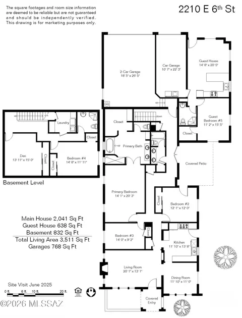 Floorplan - 2210 E 6th St, Tucson, AZ 85719 photo 1 of 1