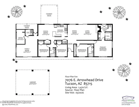 Floorplan - 7076 E Arrowhead Dr, Tucson, AZ 85715 photo 1 of 1