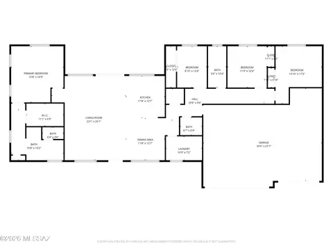 Floorplan - 13763 E Windy Way, Vail, AZ 85641 photo 1 of 1