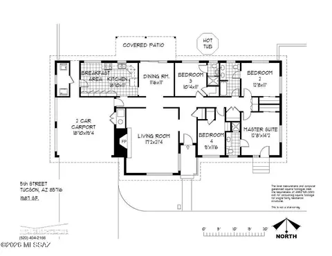 Floorplan - 3263 E 5th St, Tucson, AZ 85716 photo 2 of 4
