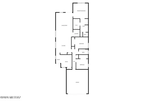 Floorplan - 11295 S Weismann Dr, Vail, AZ 85641 photo 1 of 1