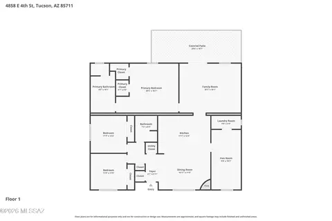 Floorplan - 4858 E 4th St, Tucson, AZ 85711 photo 1 of 1