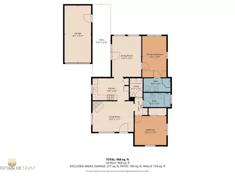 Floorplan - 1412 E Spring St, Tucson, AZ 85719 photo 1 of 1