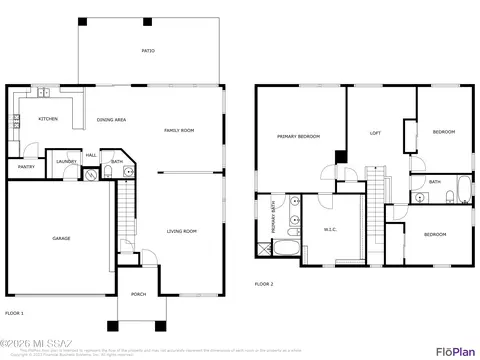 Floorplan - 13530 E Hampden Green Way, Vail, AZ 85641 photo 1 of 1