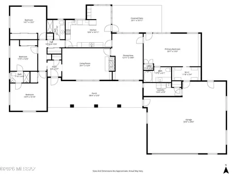 Floorplan - 2107 E Lind Rd, Tucson, AZ 85719 photo 1 of 4