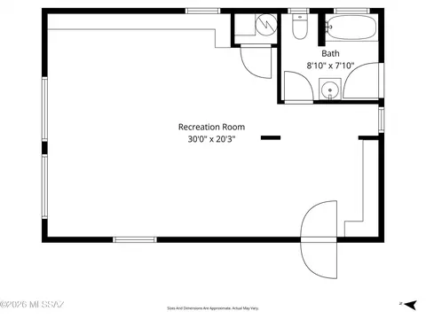 Floorplan - 2107 E Lind Rd, Tucson, AZ 85719 photo 2 of 4