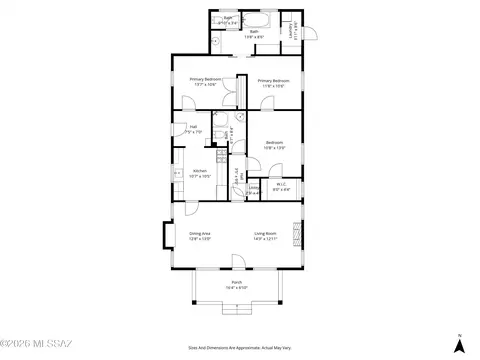 Floorplan - 529 E 4th St, Tucson, AZ 85705 photo 1 of 1
