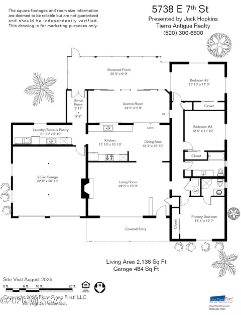 Floorplan - 5738 E 7th St, Tucson, AZ 85711 photo 1 of 2
