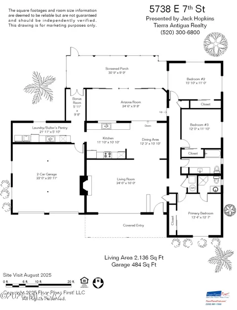 Floorplan - 5738 E 7th St, Tucson, AZ 85711 photo 2 of 2