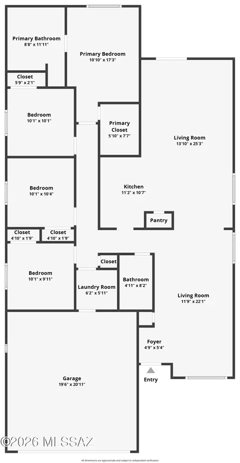 Floorplan - 7034 E Mitchell Flyer Rd, Tucson, AZ 85730 photo 1 of 1