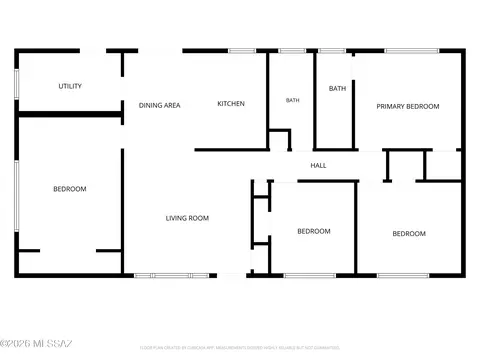 Floorplan - 3372 E 24th St, Tucson, AZ 85713 photo 1 of 1