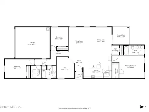 Floorplan - 7525 E Kinnison Wash Loop, Tucson, AZ 85730 photo 1 of 1