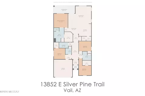 Floorplan - 13852 E Silver Pine Trl, Vail, AZ 85641 photo 1 of 2