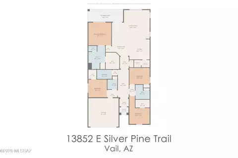 Floorplan - 13852 E Silver Pine Trl, Vail, AZ 85641 photo 2 of 2