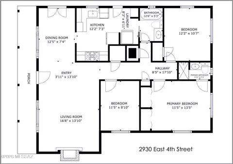 Floorplan - 2930 E 4th St, Tucson, AZ 85716 photo 2 of 2