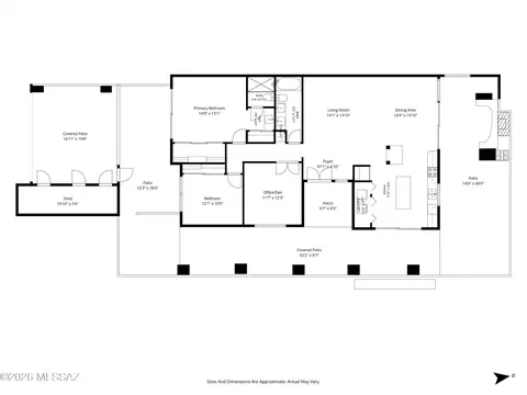 Floorplan - 7129 E Chorro Cir, Tucson, AZ 85715 photo 1 of 2