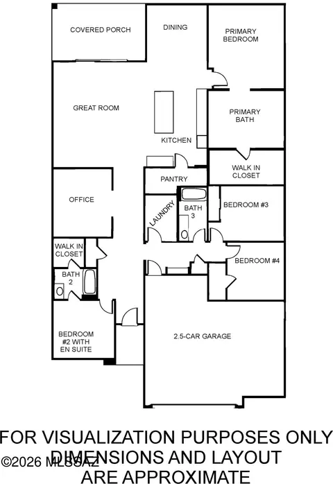 Floorplan - 12794 E Tortoise Pointe Dr, Vail, AZ 85641 photo 1 of 1