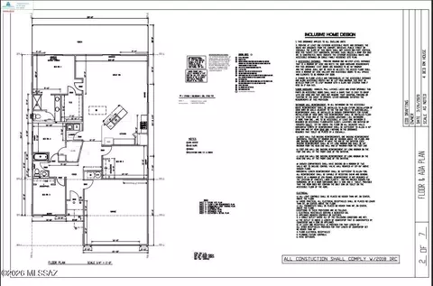 Floorplan - 11201 E Camino Aurelia, Vail, AZ 85641 photo 2 of 5