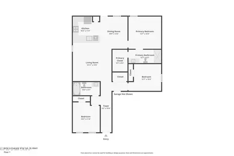 Floorplan - 8886 E Moontear Way, Vail, AZ 85641 photo 2 of 2