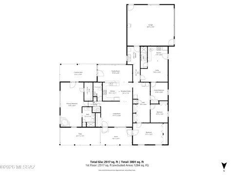 Floorplan - 3661 E Antelope Rd, Pearce, AZ 85625 photo 2 of 2