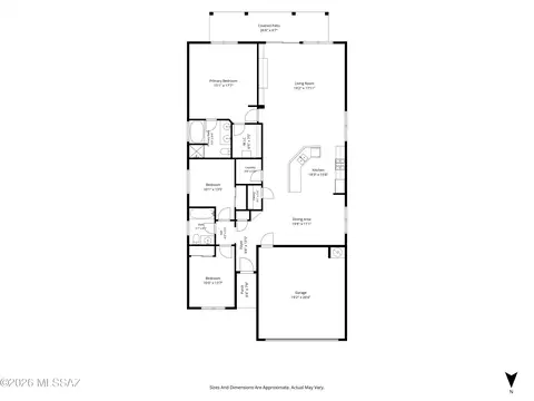 Floorplan - 12850 E Red Iron Trl, Vail, AZ 85641 photo 2 of 2