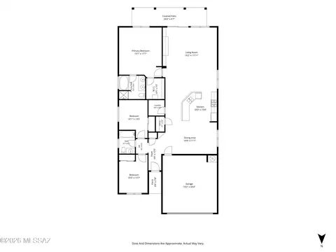 Floorplan - 12850 E Red Iron Trl, Vail, AZ 85641 photo 1 of 2