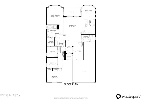 Floorplan - 7574 E Autumn Leaf Dr, Tucson, AZ 85756 photo 1 of 1
