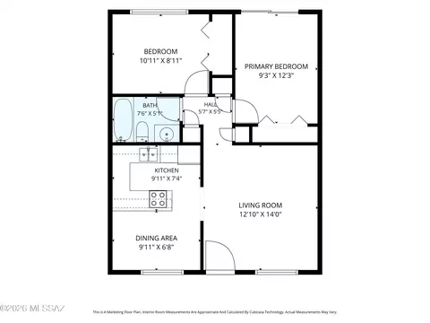 Floorplan - 3960 E Flower St # 30, Tucson, AZ 85712 photo 1 of 1