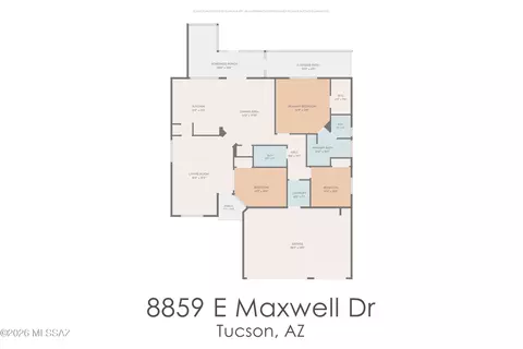 Floorplan - 8859 E Maxwell Dr, Tucson, AZ 85747 photo 1 of 2