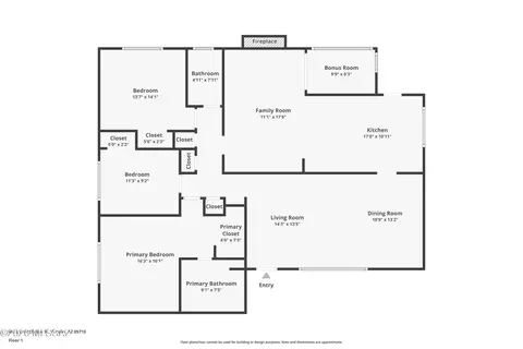 Floorplan - 8812 E Mcclellan St, Tucson, AZ 85710 photo 1 of 2