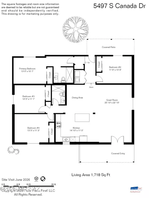 Floorplan - 5497 S Canada Dr, Tucson, AZ 85706 photo 1 of 1