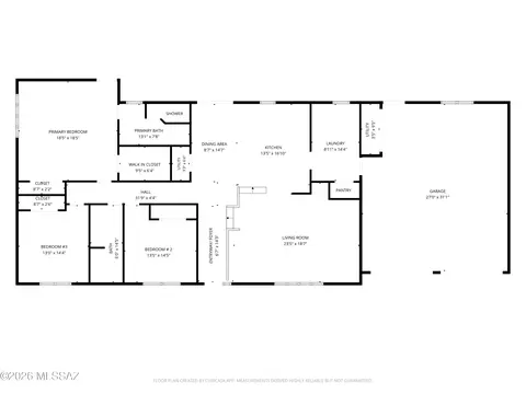 Floorplan - 194 S Taylor Rd, Willcox, AZ 85643 photo 1 of 2