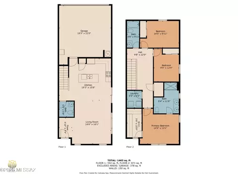 Floorplan - 1008 E Descent St, Tucson, AZ 85719 photo 1 of 4