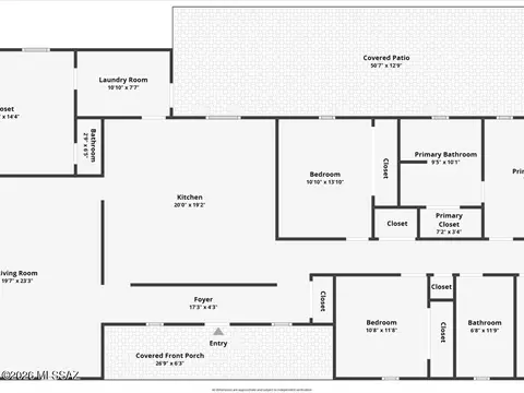 Floorplan - 9700 E Andrada Rd, Vail, AZ 85641 photo 1 of 1