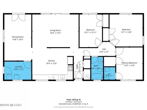 Floorplan - 5652 E 13th St, Tucson, AZ 85711 photo 1 of 2