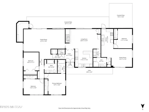Floorplan - 5972 E Hampton St, Tucson, AZ 85712 photo 1 of 1