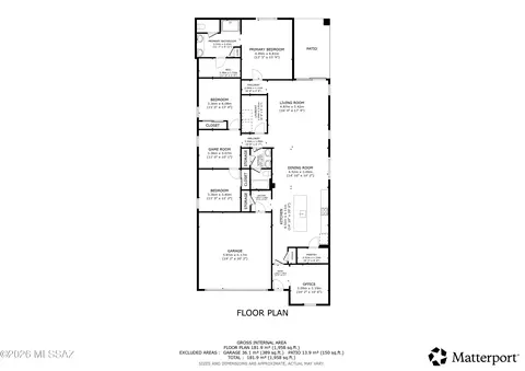 Floorplan - 14208 E Axle Dr, Vail, AZ 85641 photo 1 of 1