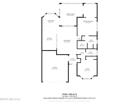 Floorplan - 7577 E Maritime Dr, Tucson, AZ 85756 photo 2 of 2