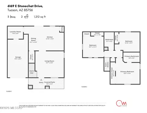 Floorplan - 6169 E Stonechat Dr, Tucson, AZ 85756 photo 1 of 1
