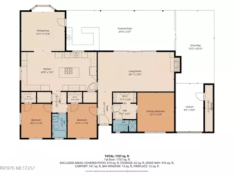 Floorplan - 5349 E 9th St, Tucson, AZ 85711 photo 1 of 2