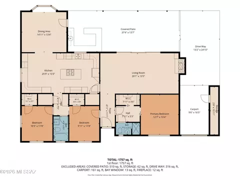 Floorplan - 5349 E 9th St, Tucson, AZ 85711 photo 2 of 2