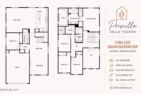 Floorplan - 11366 E Squash Blossom Loop, Tucson, AZ 85747 photo 1 of 1